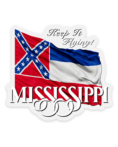 Keep It Flying Mississippi clear sticker